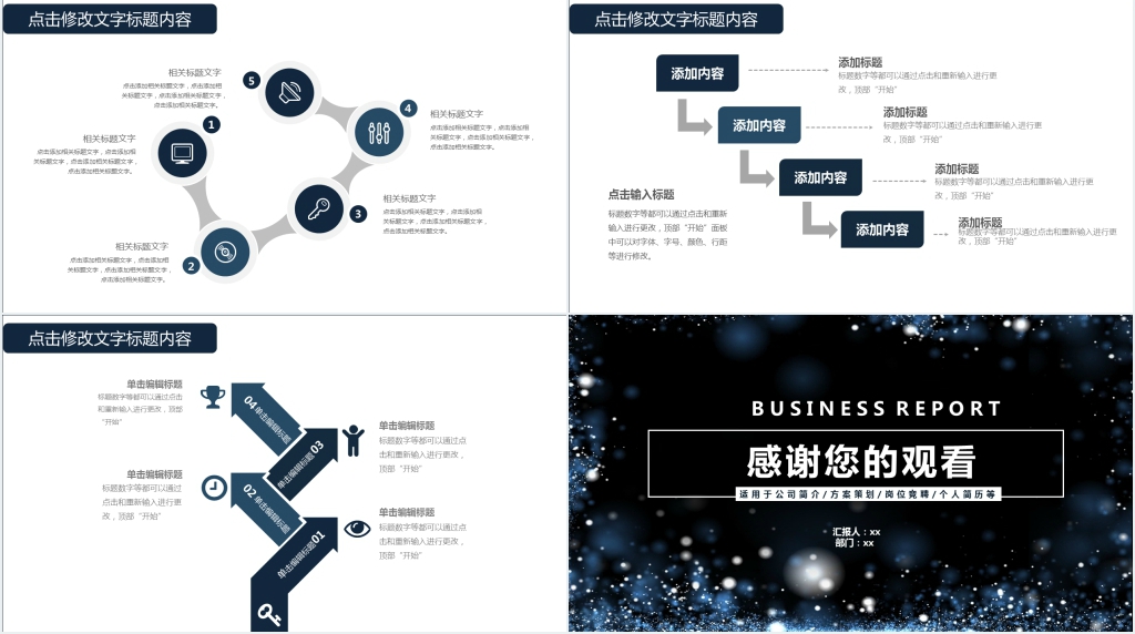 简约销售年终业绩汇报