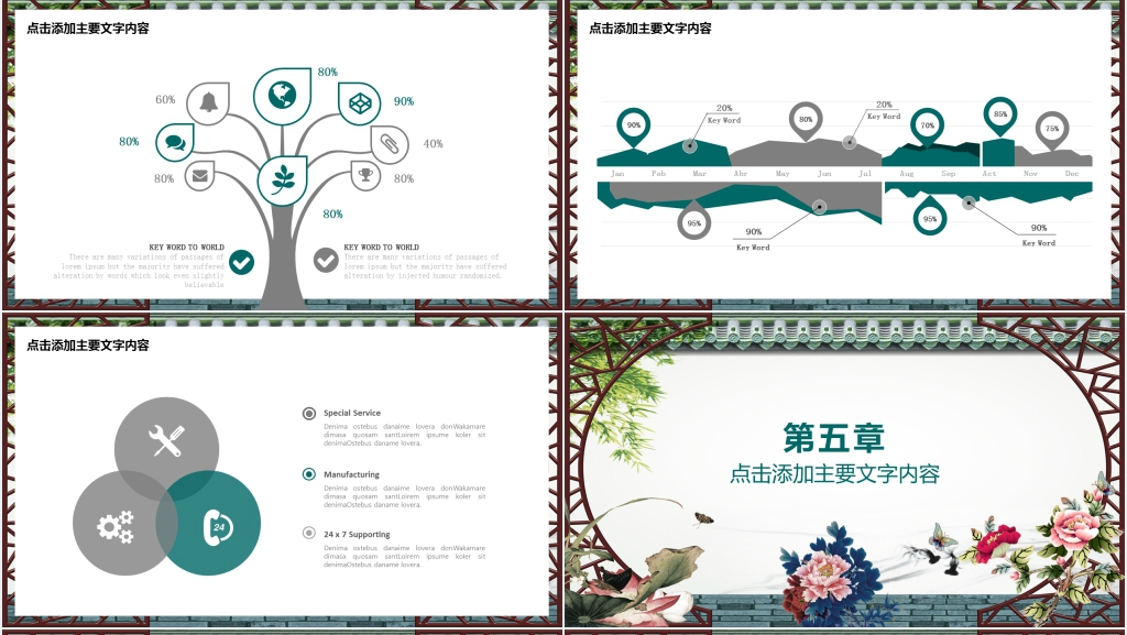 中国风总结汇报PPT
