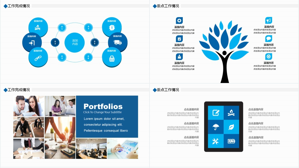 工作汇报述职报告动态PPT