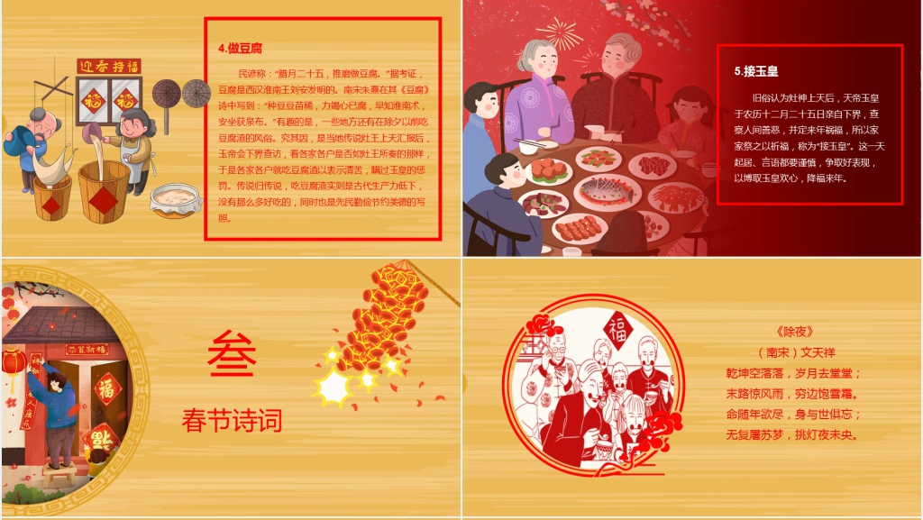 辞旧迎新新年快乐新年简介PPT模板