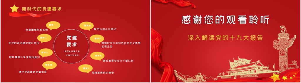 新时代不忘初心牢记使命PPT模板