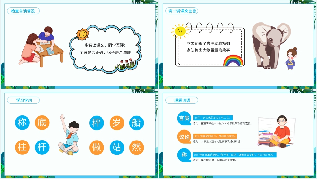 曹冲称象成语故事PPT 曹冲称象成语故事PPT