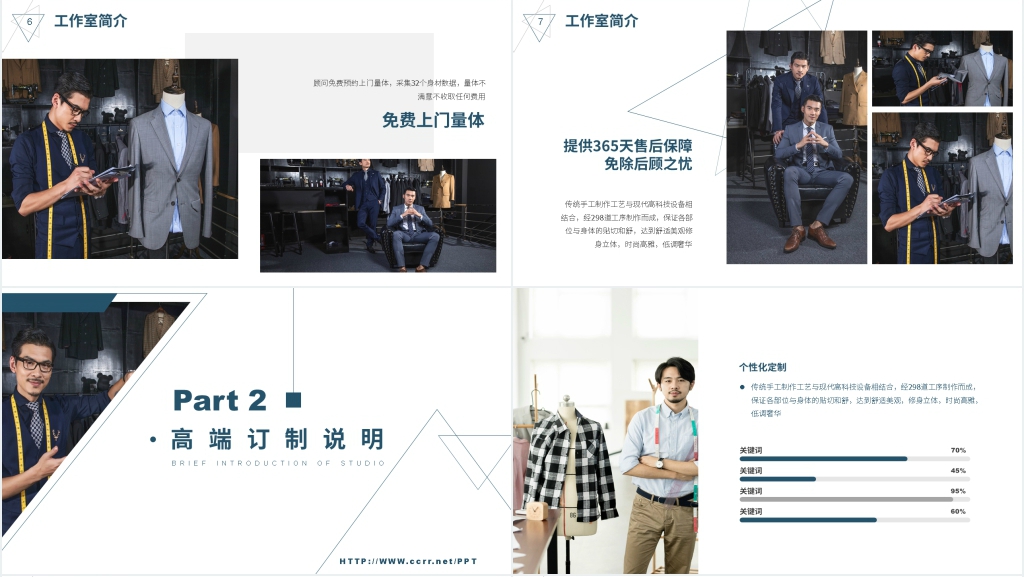 极简风格服装产品介绍PPT模板