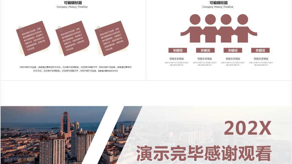 商务述职工作报告PPT
