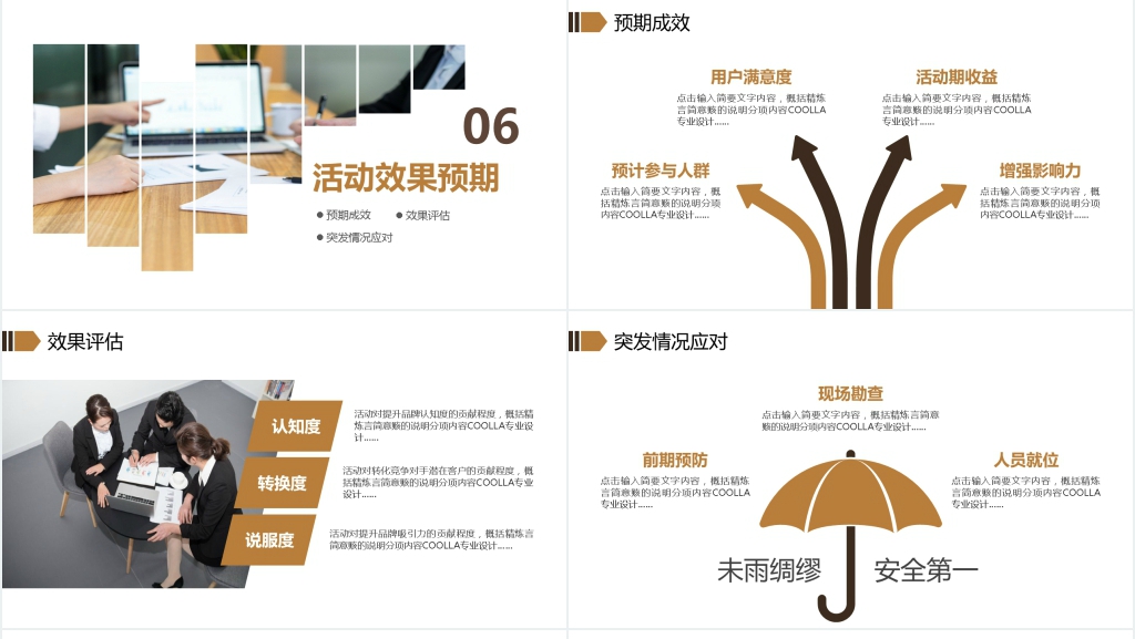 高端完整框架商业计划活动策划书PPT模板