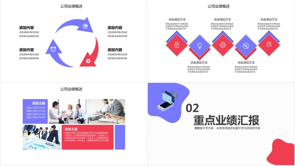 业绩汇报商务报告动态PPT