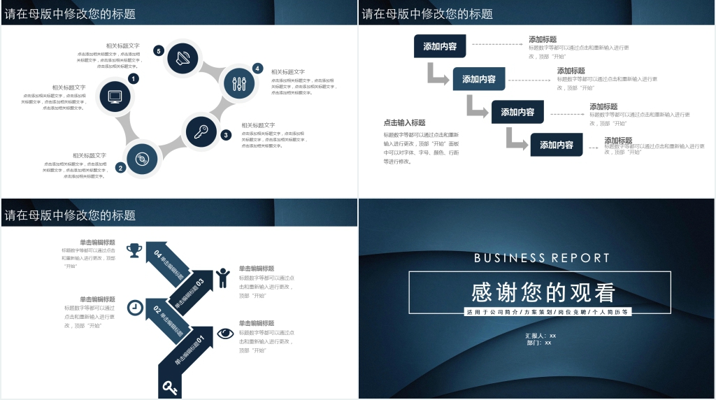 简约销售年终业绩汇报PPT模板