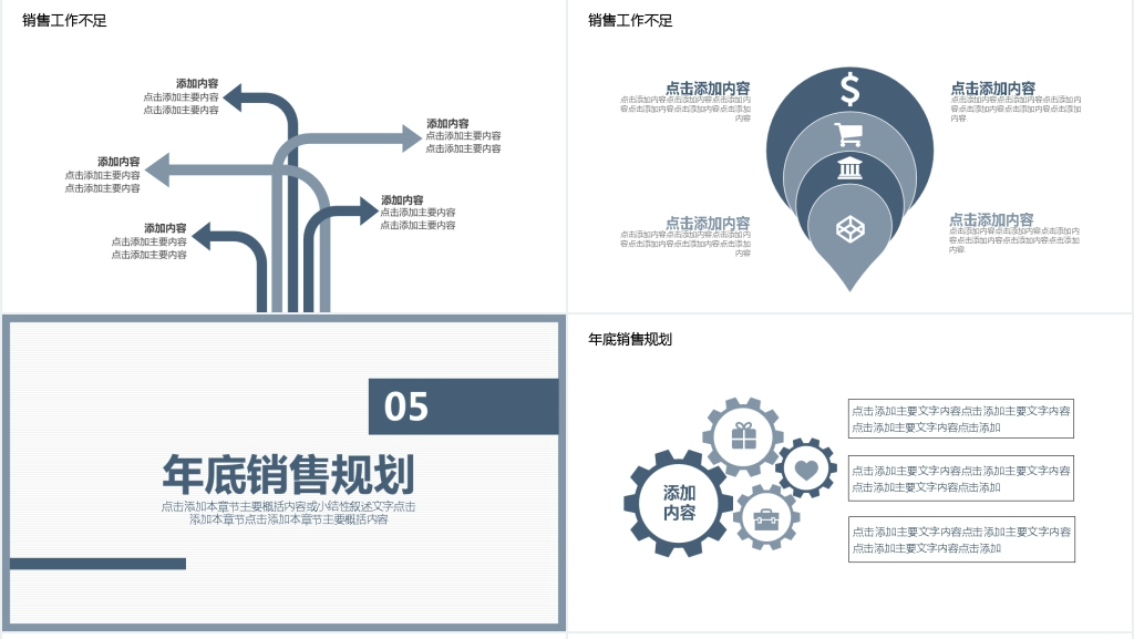 商务销售工作汇报PPT