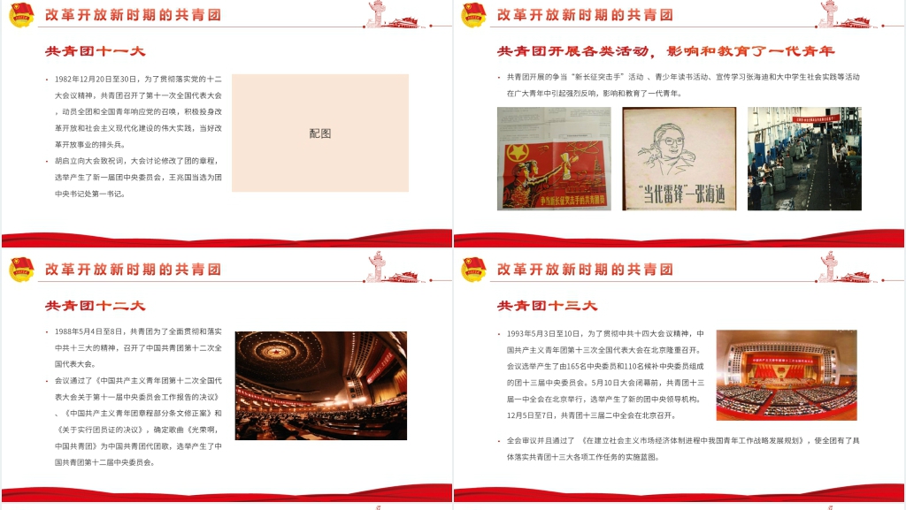共青团简史团课PPT党课 共青团简史团课PPT党课