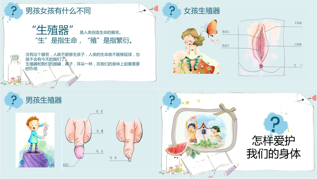 小学生性教育科普班会课PPT课件