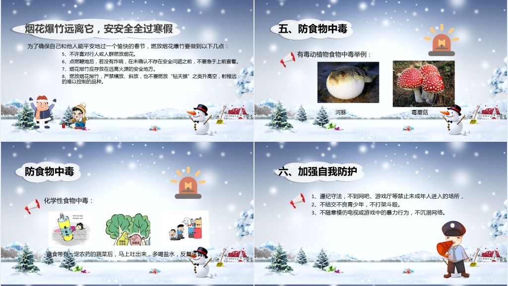 中小学寒假最全安全教育PPT课件