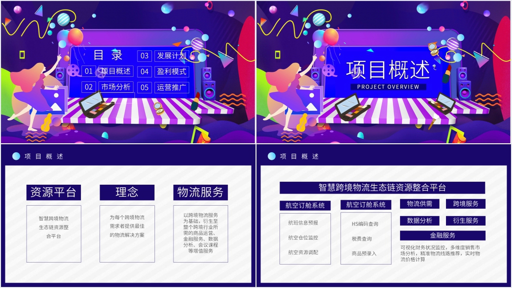 跨境电商运营推广方案PPT模板 跨境电商运营推广方案PPT模板