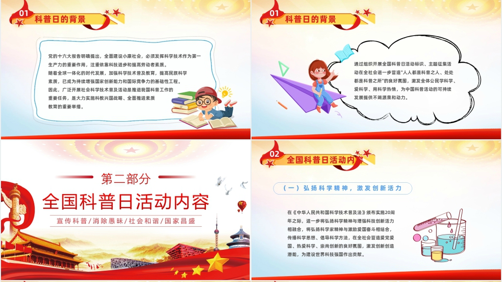 全国科普日科普向未来二十大PPT党课 全国科普日科普向未来二十大PPT党课