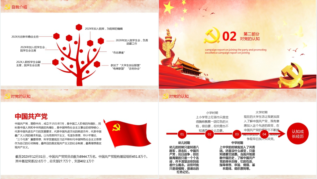 党在我心中入党推优答辩PPT范文 党在我心中入党推优答辩PPT范文