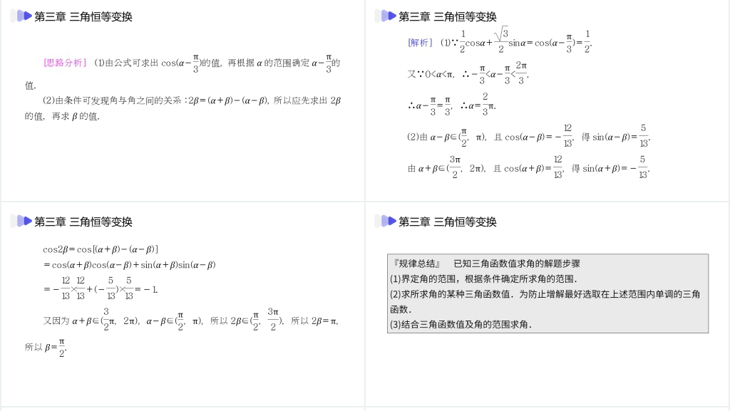 高一年级下册《两角差的余弦公式》PPT课件 高一年级下册《两角差的余弦公式》PPT课件