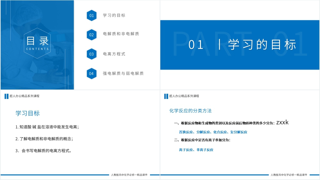高一必修一《酸、碱、盐在水溶液中的电离》PPT课件