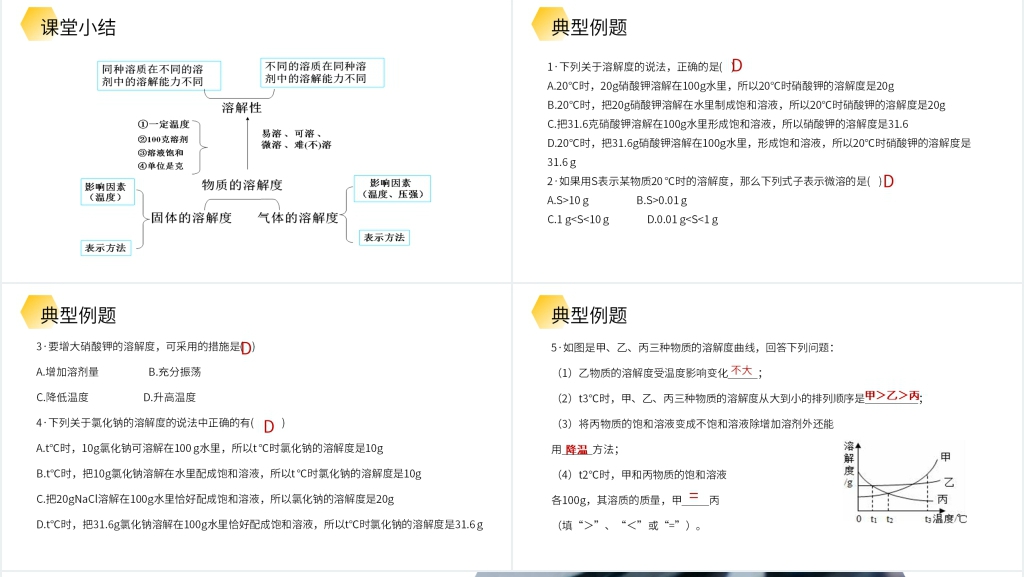 九年级初三下册《溶解度》第二课时PPT课件 九年级初三下册《溶解度》第二课时PPT课件