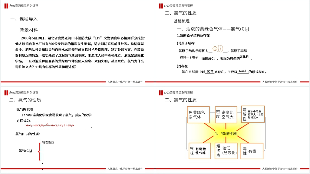 高一必修一《氯气》第一课时PPT课件 高一必修一《氯气》第一课时PPT课件