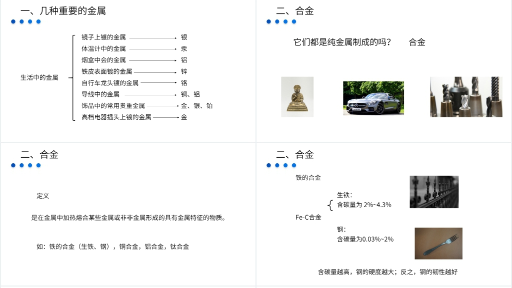 九年级初三下册《金属和金属材料》PPT课件