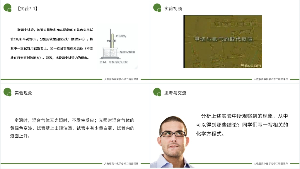 人教版高一必修二《烷烃的性质》PPT课件 人教版高一必修二《烷烃的性质》PPT课件