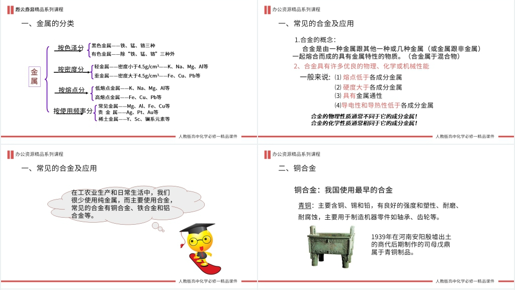 高一必修一《用途广泛的金属材料》PPT课件 高一必修一《用途广泛的金属材料》PPT课件