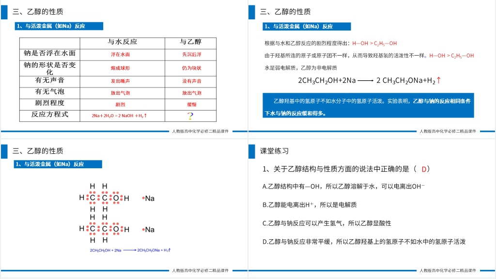 高一必修二《乙醇》第一课时PPT课件 高一必修二《乙醇》第一课时PPT课件