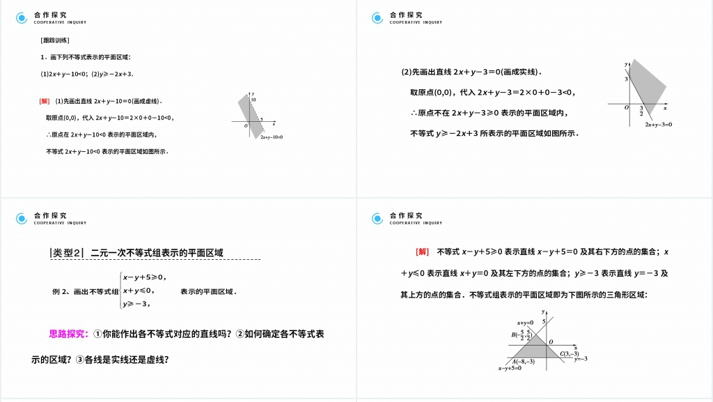 高二年级上册《 二元一次不等式与简单的线性规划问题》PPT课件 高二年级上册《 二元一次不等式与简单的线性规划问题》PPT课件