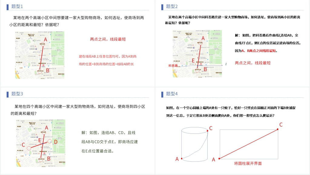 七年级初一上册《两点之间线段最短》PPT课件 七年级初一上册《两点之间线段最短》PPT课件