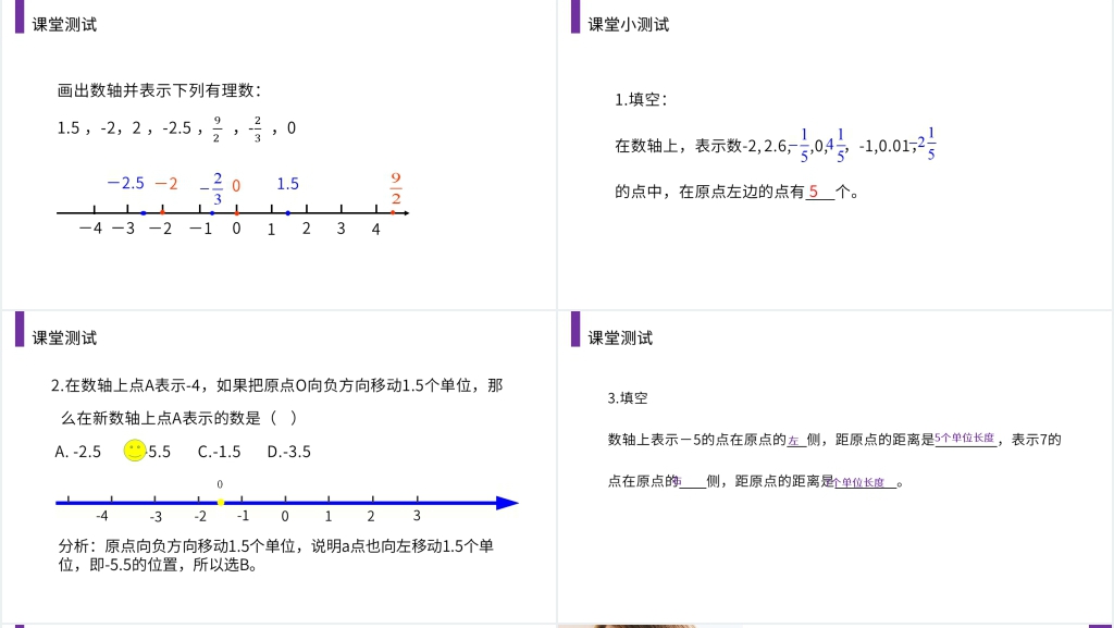 七年级初一上册《数轴》PPT课件 七年级初一上册《数轴》PPT课件