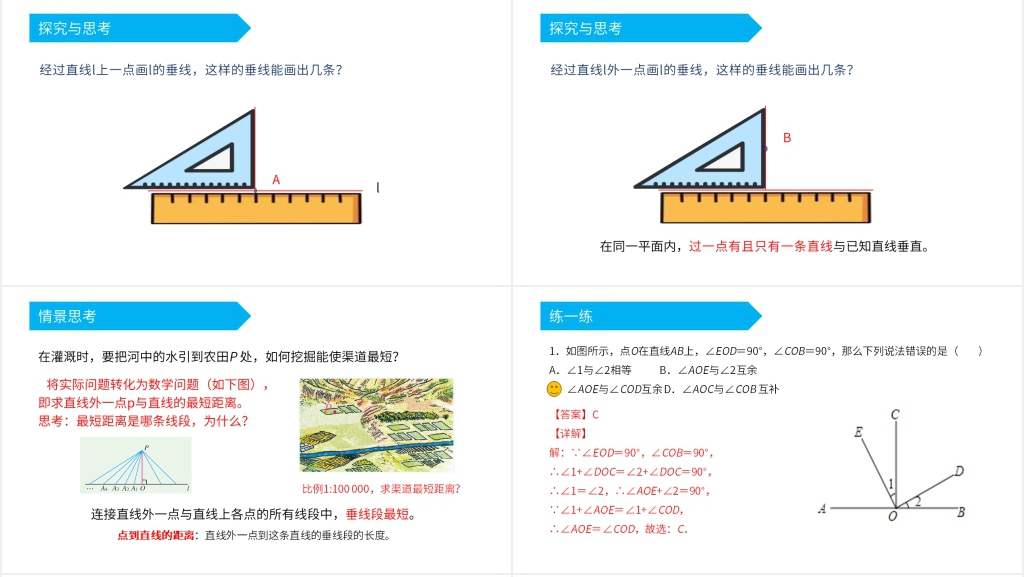 七年级初一下册相交线与平行线PPT课件 七年级初一下册相交线与平行线PPT课件