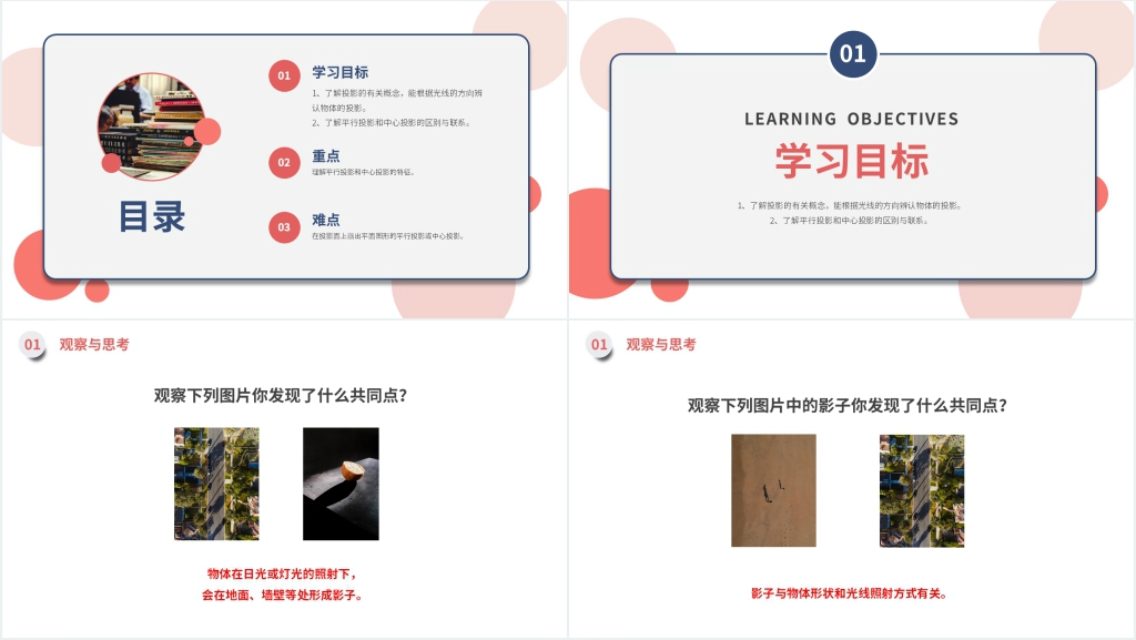 九年级初三下册《平行投影与中心投影》PPT课件 九年级初三下册《平行投影与中心投影》PPT课件