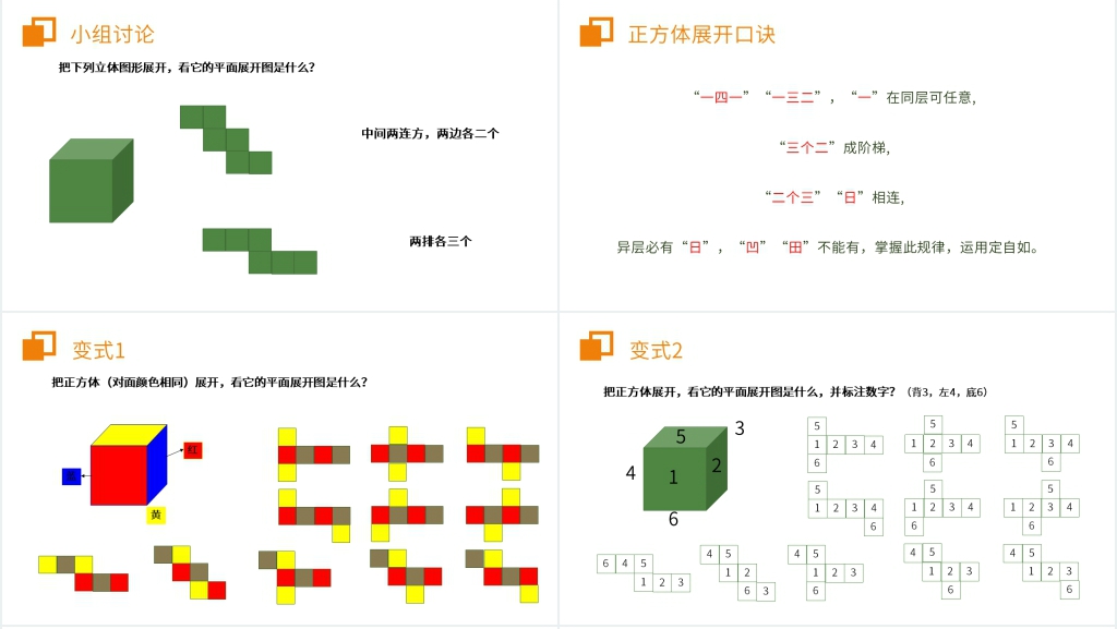 七年级初一上册《立体图形展开图》PPT课件 七年级初一上册《立体图形展开图》PPT课件
