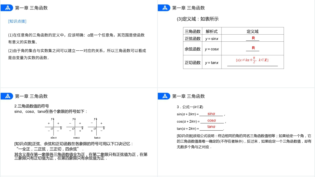 高一年级下册《三角函数的定义》PPT课件 高一年级下册《三角函数的定义》PPT课件