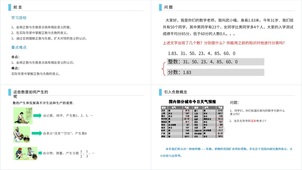 七年级初一上册《正数与负数》PPT课件 七年级初一上册《正数与负数》PPT课件