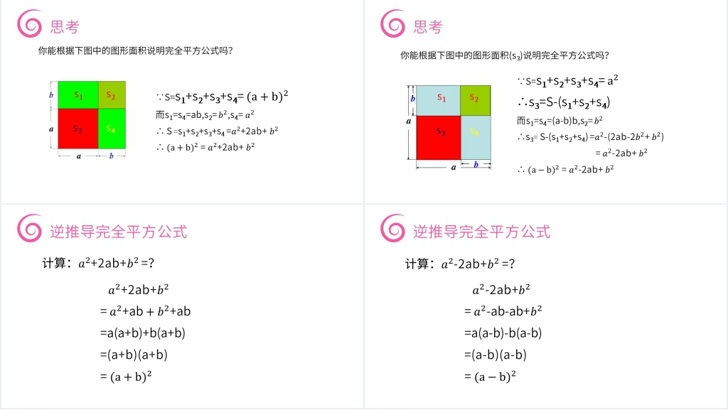 八年级初二上册《完全平方公式》PPT课件 八年级初二上册《完全平方公式》PPT课件