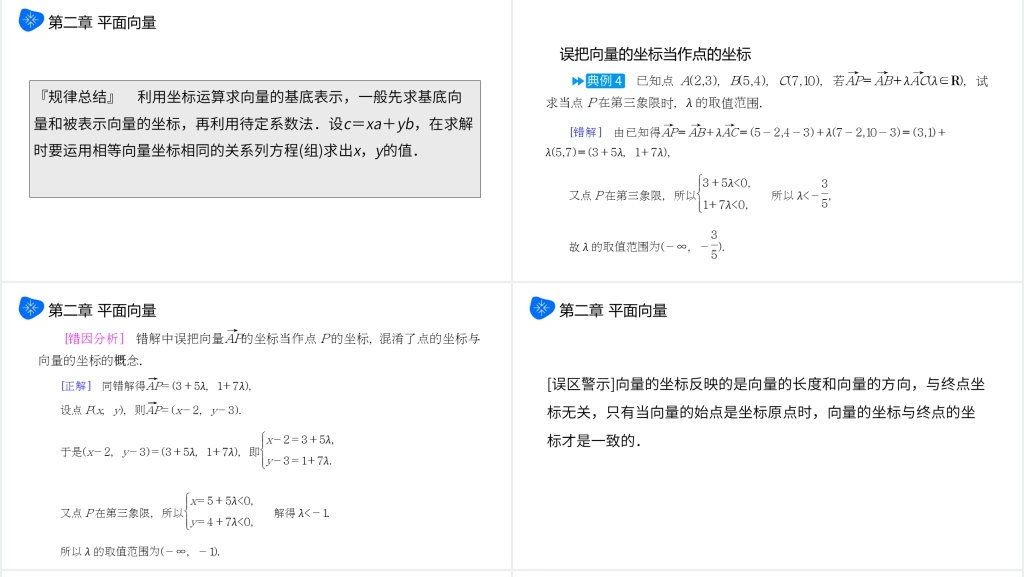 高一年级下册《平面向量的正交分解及坐标表示和运算》PPT课件 高一年级下册《平面向量的正交分解及坐标表示和运算》PPT课件