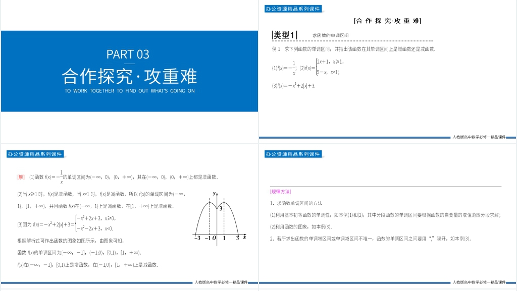 高一上册《函数的单调性》第一课PPT课件 高一上册《函数的单调性》第一课PPT课件