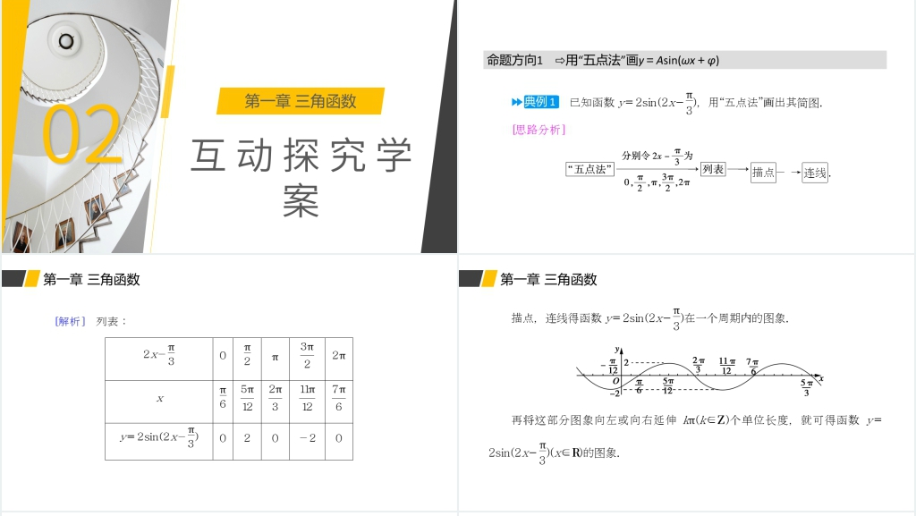 高一年级下册《画函数y=Asin(ωx+φ)的性质及应用》PPT课件 高一年级下册《画函数y=Asin(ωx+φ)的性质及应用》PPT课件