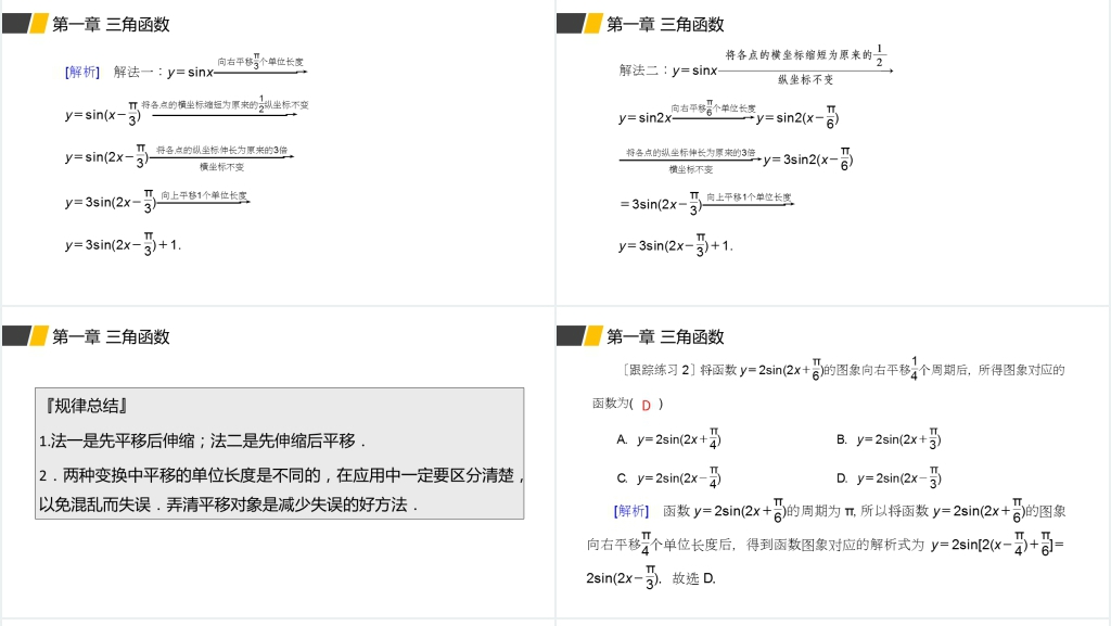 高一年级下册《画函数y=Asin(ωx+φ)的性质及应用》PPT课件 高一年级下册《画函数y=Asin(ωx+φ)的性质及应用》PPT课件