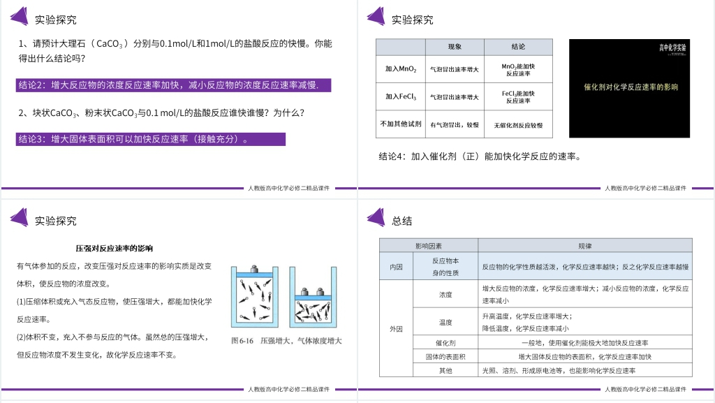 高一必修二《化学反应速率 》教案PPT课件 高一必修二《化学反应速率 》教案PPT课件