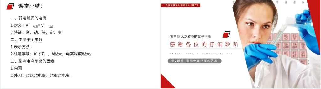 人教版高二化学选修4《弱电解质的电离》教学PPT课件 人教版高二化学选修4《弱电解质的电离》教学PPT课件