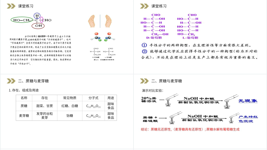 人教版高二化学《糖类》选修五PPT课件 人教版高二化学《糖类》选修五PPT课件