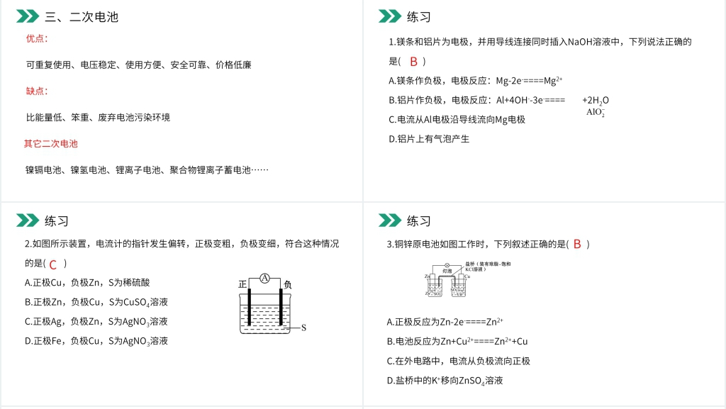 人教版高二化学选修4《化学电源》PPT课件 人教版高二化学选修4《化学电源》PPT课件