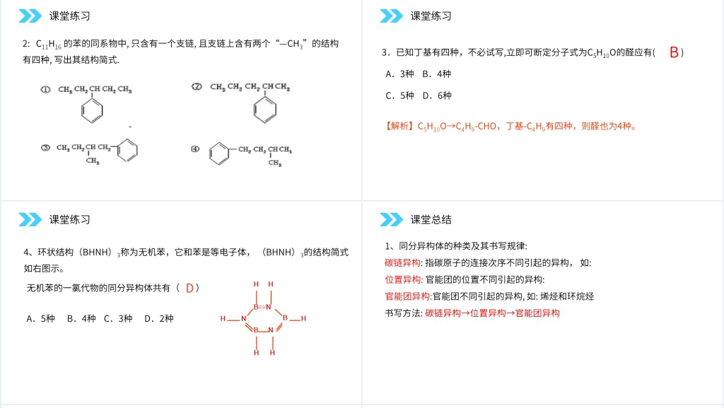 人教版高二化学选修五《同分异构体》PPT课件 人教版高二化学选修五《同分异构体》PPT课件