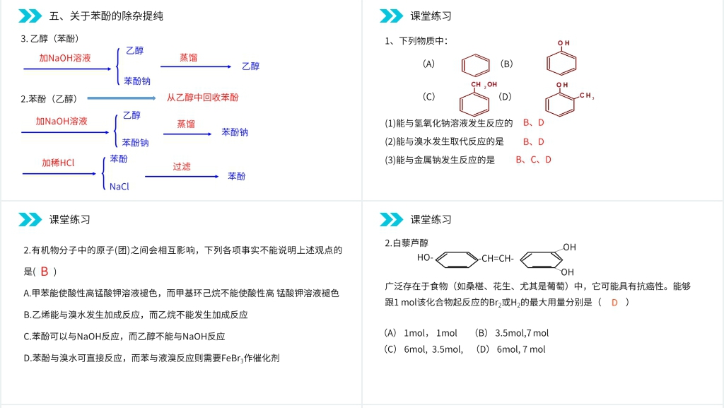 人教版高二化学选修五《酚》PPT课件 人教版高二化学选修五《酚》PPT课件