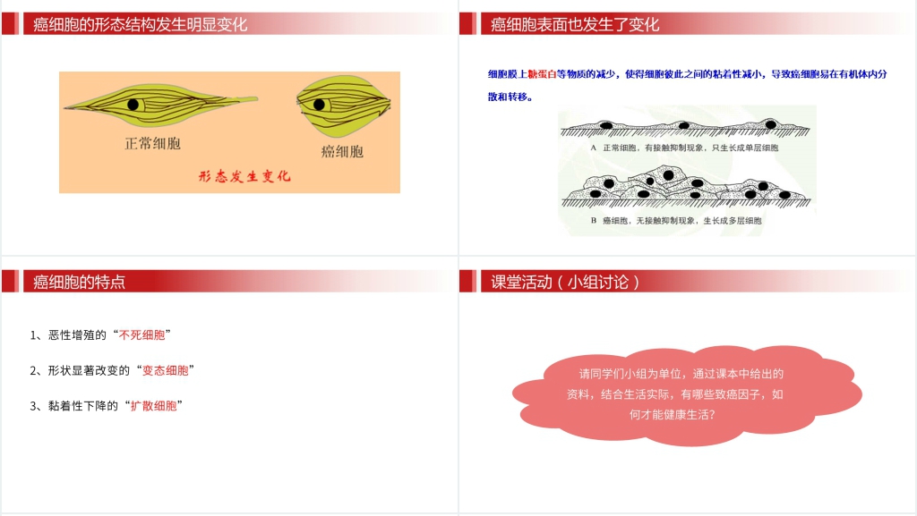 人教版必修高一生物《细胞的癌变》PPT课件 人教版必修高一生物《细胞的癌变》PPT课件