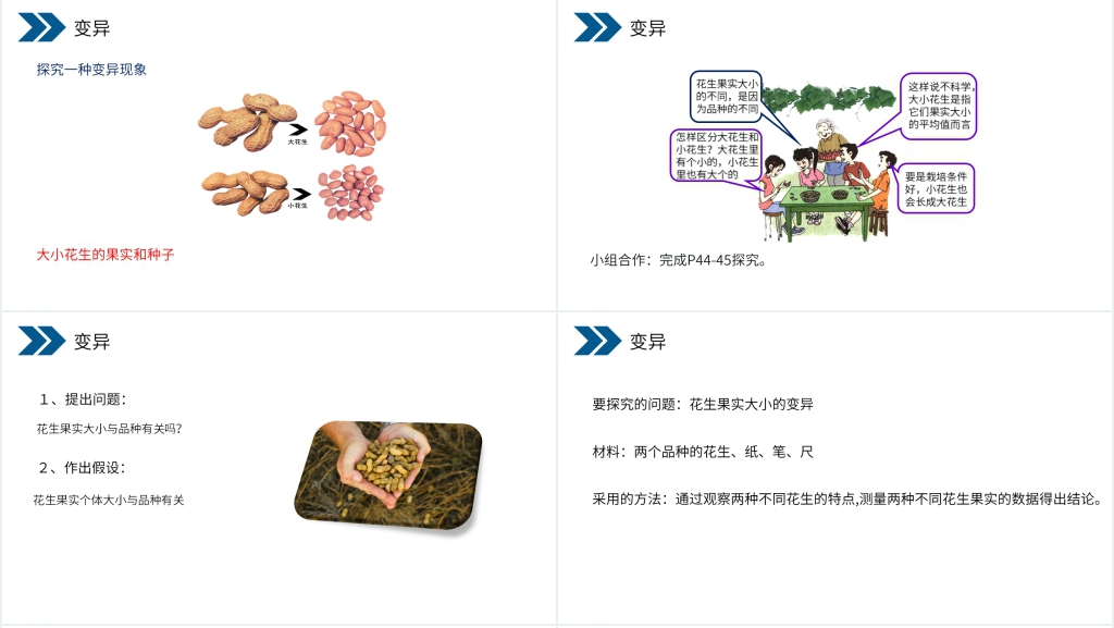 人教版初中生物八年级初二下册《生物的遗传和变异(生物的变异)》PPT课件 人教版初中生物八年级初二下册《生物的遗传和变异(生物的变异)》PPT课件