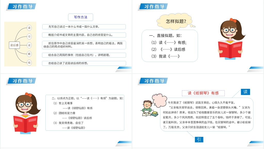 人教版五年级下册语文《习作—读后感》教学PPT课件