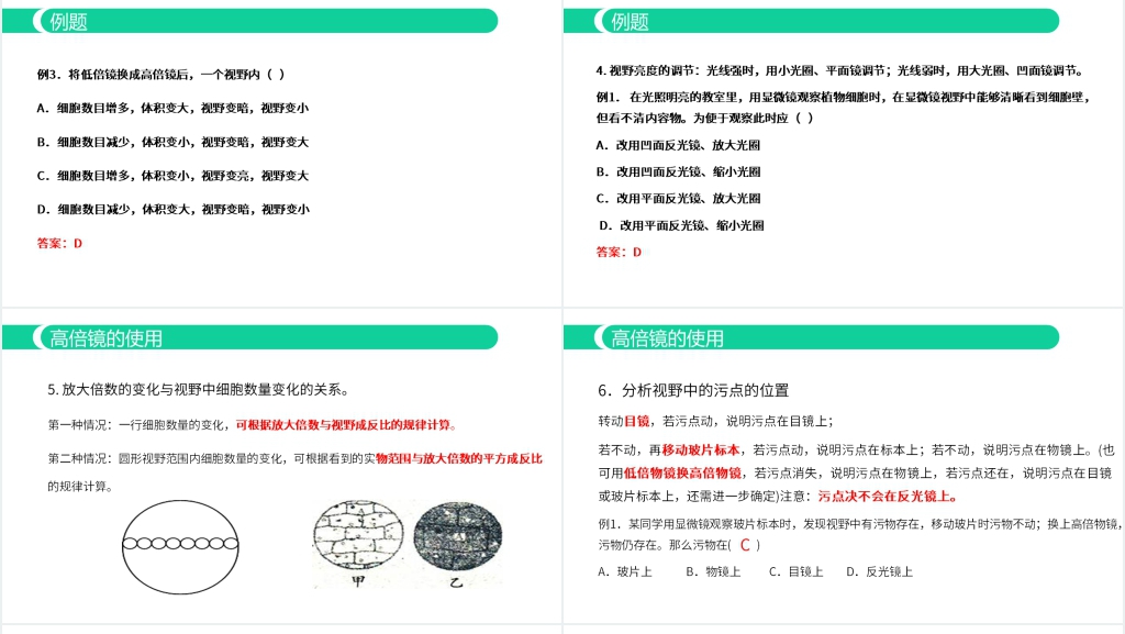 人教版必修高一生物《细胞的多样性与统一性》PPT课件 人教版必修高一生物《细胞的多样性与统一性》PPT课件