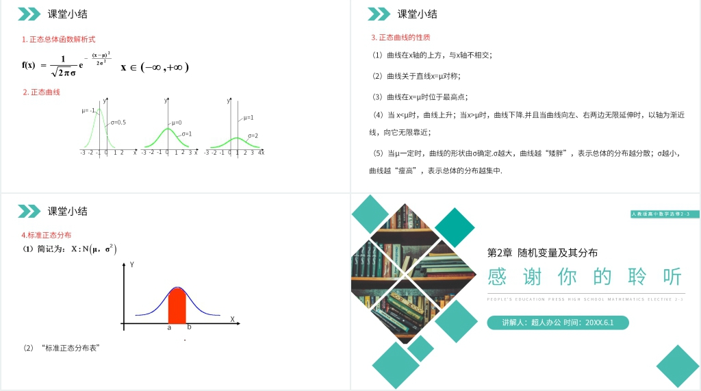 人教版高中数学选修2-3《正态分布》PPT课件 人教版高中数学选修2-3《正态分布》PPT课件